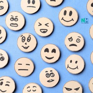 Diferentes expresiones que representan la función de las emociones